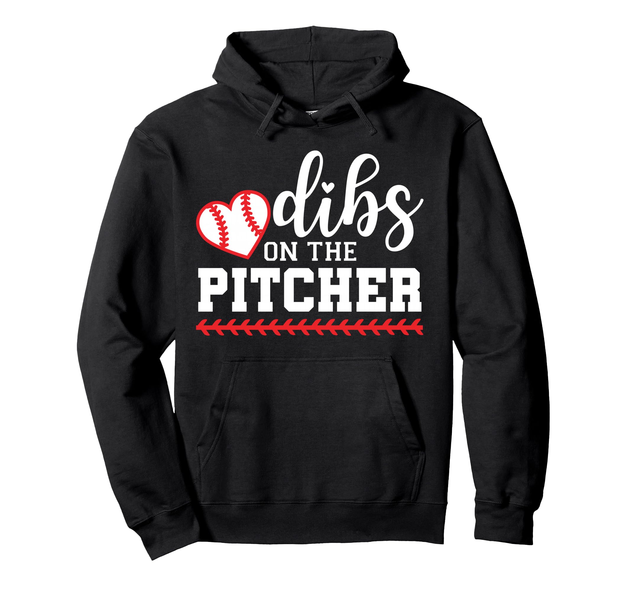 Baseball Pitcher Girlfriend Dibs Pitcher Hoodie - Streetwear Style Unisex - T-Shirt, Sweatshirt, Hoodie