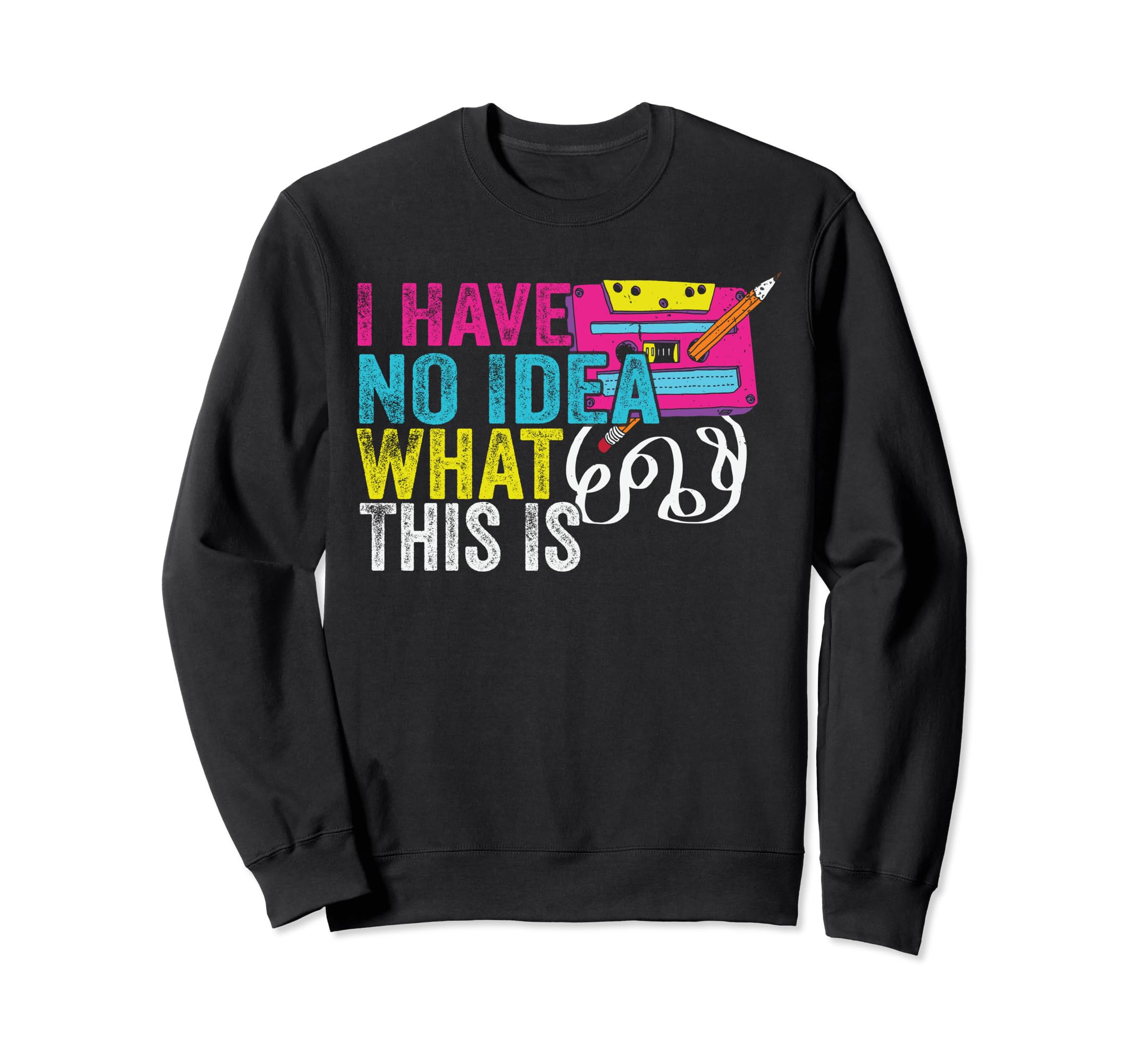 Funny Pencil Unwinding Cassette Sweatshirt - Aesthetic Graphic Men Women - T-Shirt, Sweatshirt, Hoodie