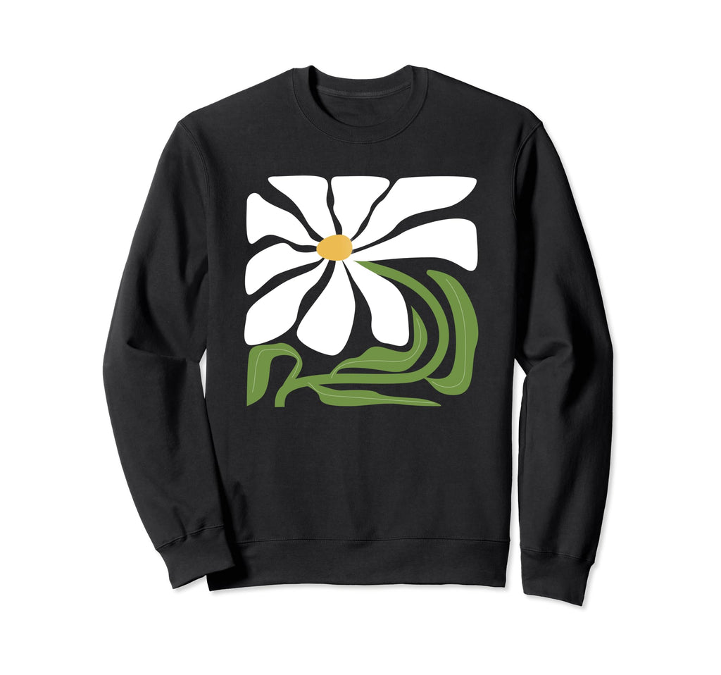 Awesome Boho Daisy Flower Big Daisy Sweatshirt - Trendy Graphic Unisex - T-Shirt, Sweatshirt, Hoodie