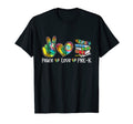 Peace Love Pre K Leopard Tie Dye Back T-Shirt - Custom Art Print Men Women - T-Shirt, Sweatshirt, Hoodie