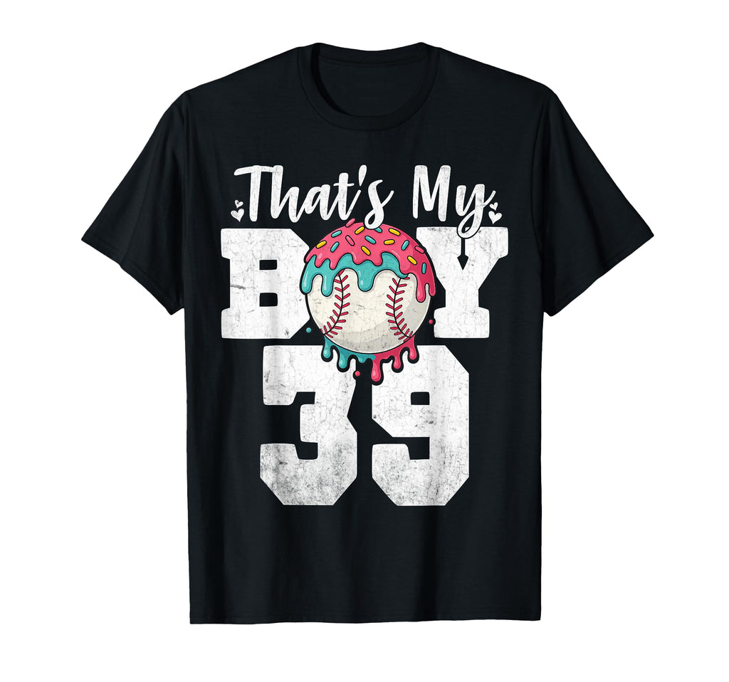 Thats My Baseball 39 Number Mom Dad 39 T-Shirt - Graphic Print Unisex - T-Shirt, Sweatshirt, Hoodie