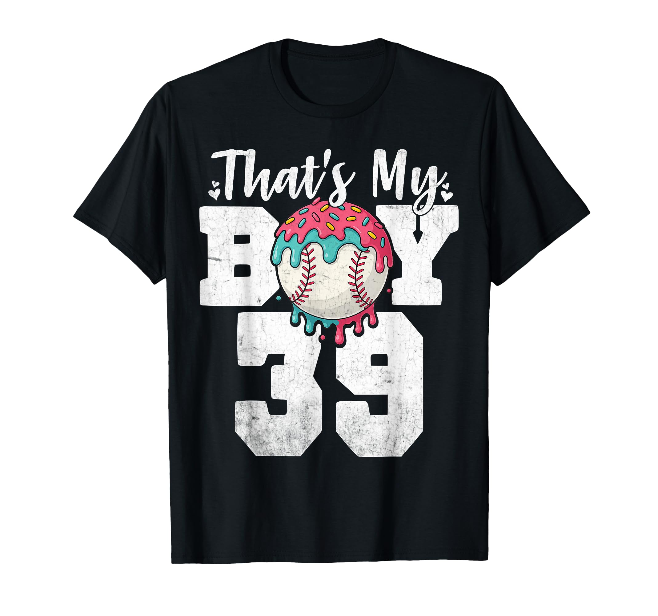 Thats My Baseball 39 Number Mom Dad 39 T-Shirt - Graphic Print Unisex - T-Shirt, Sweatshirt, Hoodie