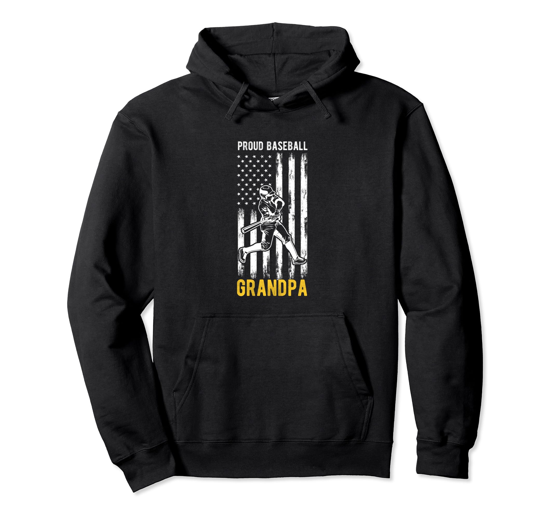 Proud Baseball Grandpa Family Team Coach Hoodie - Graphic Print Men Women - T-Shirt, Sweatshirt, Hoodie