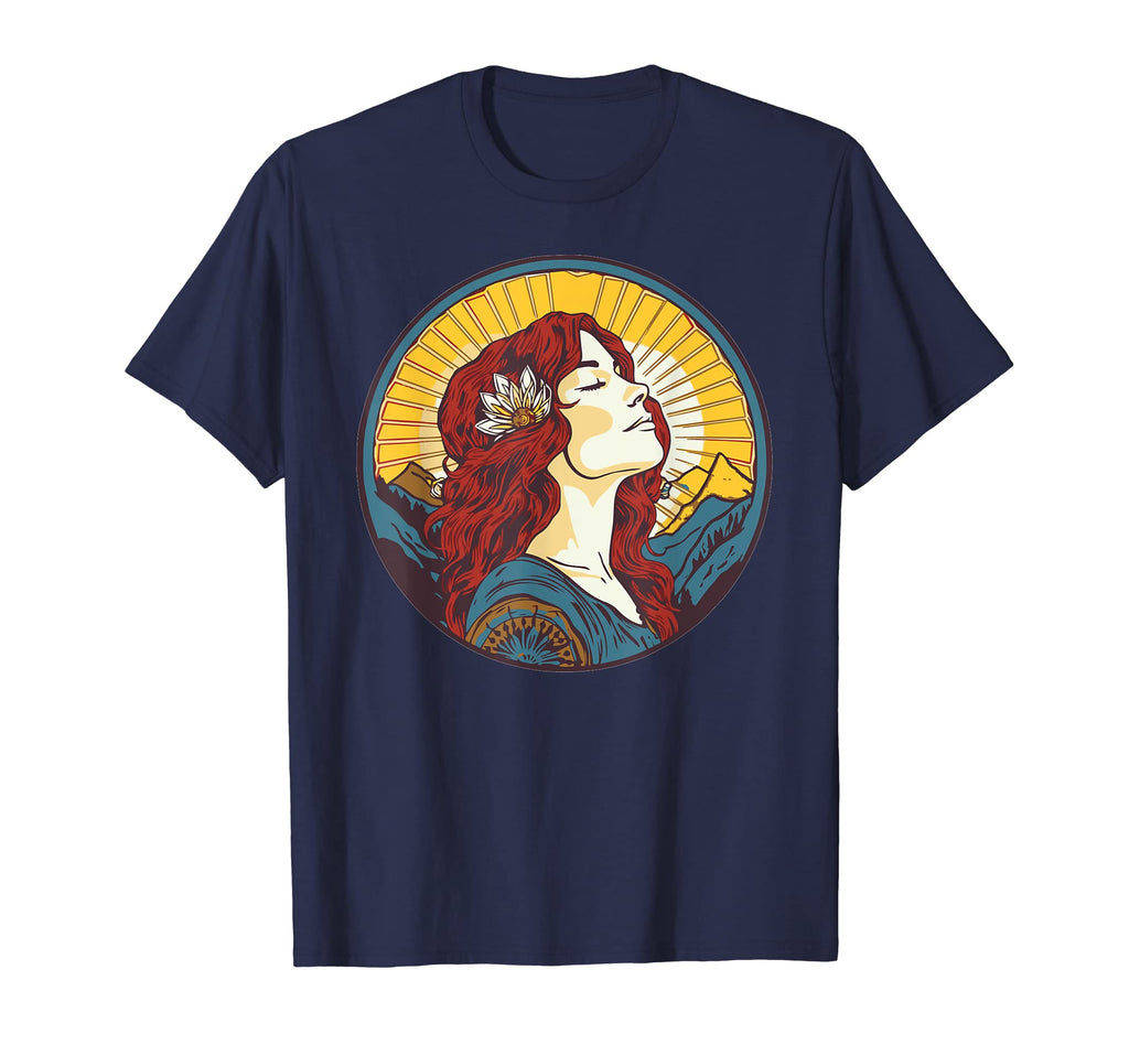 Groovy Mountain Mama Hippie 60S T-Shirt - Casual Everyday Wear for Adults - T-Shirt, Sweatshirt, Hoodie