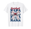 Baseball Mama Coquette Bow Game Day T-Shirt - Fun Novelty Design Men Women - T-Shirt, Sweatshirt, Hoodie