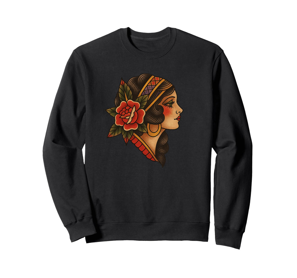 Traditional Tattoo Sweatshirt - Minimalist Print Unisex - T-Shirt, Sweatshirt, Hoodie
