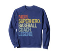 Dad Superhero Baseball Coach Legend T-Shirt - Unique Graphic Men Women - T-Shirt, Sweatshirt, Hoodie