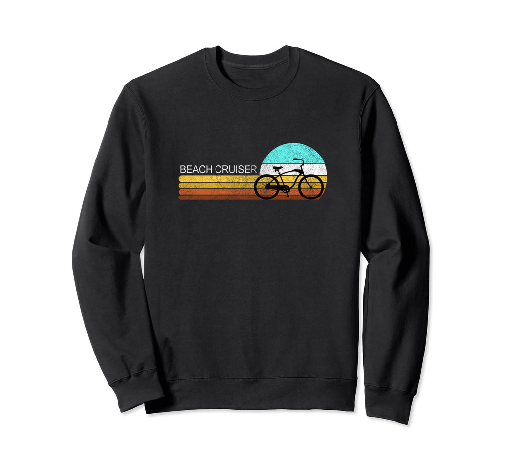 Distressed Beach Cruiser Bicycle Bike Sweatshirt - Minimalist Print Unisex - T-Shirt, Sweatshirt, Hoodie