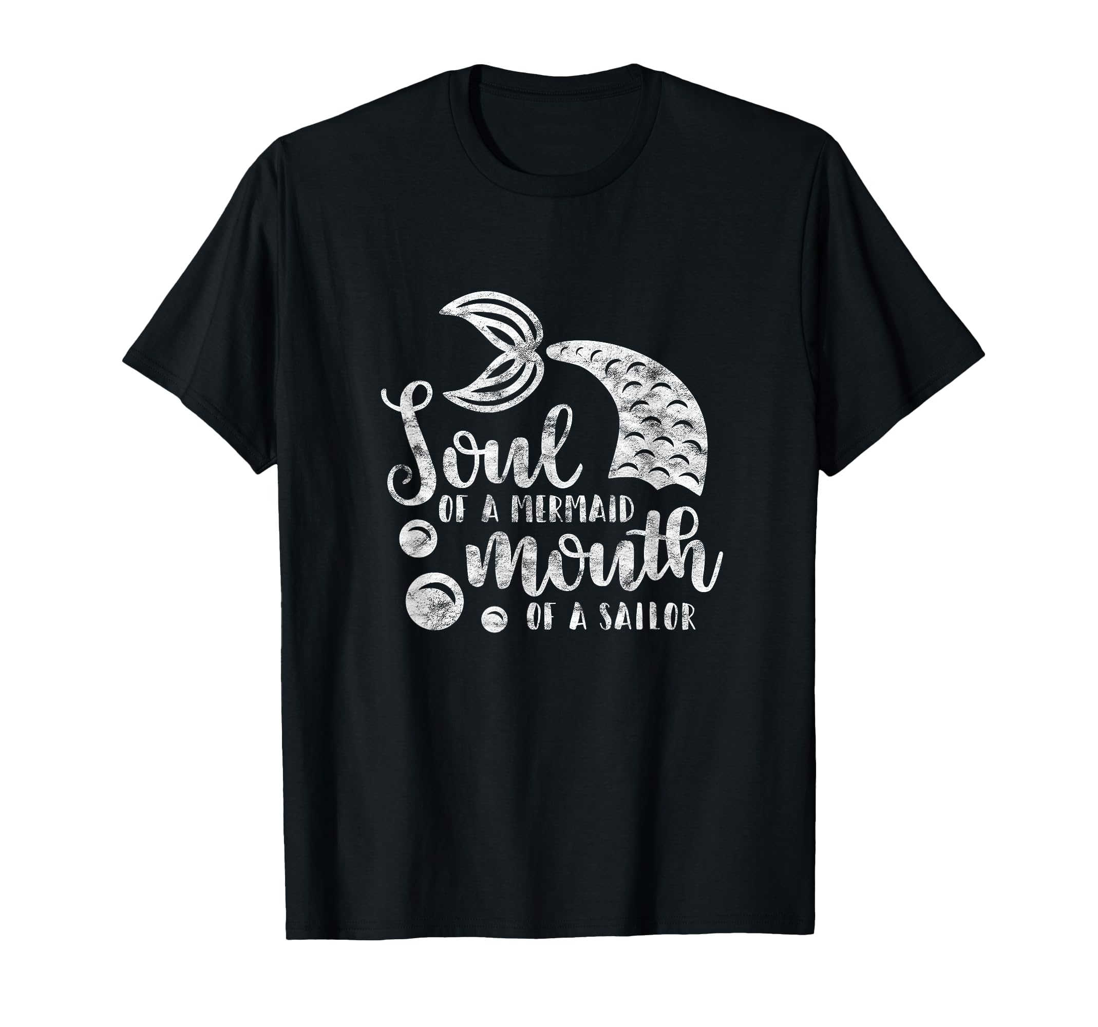 Distressed Soul Mermaid Mouth Sailor T-Shirt - Aesthetic Graphic for Adults - T-Shirt, Sweatshirt, Hoodie