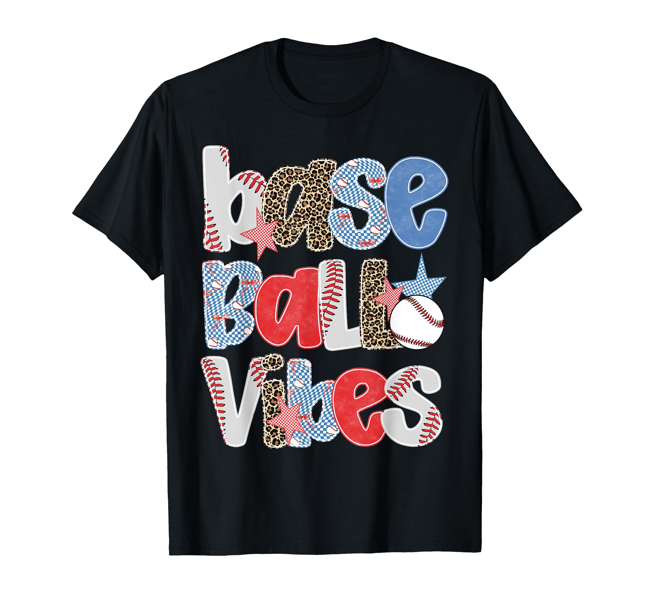 Baseball Vibes Game Day Leopard Coquette T-Shirt - Trendy Graphic Unisex - T-Shirt, Sweatshirt, Hoodie