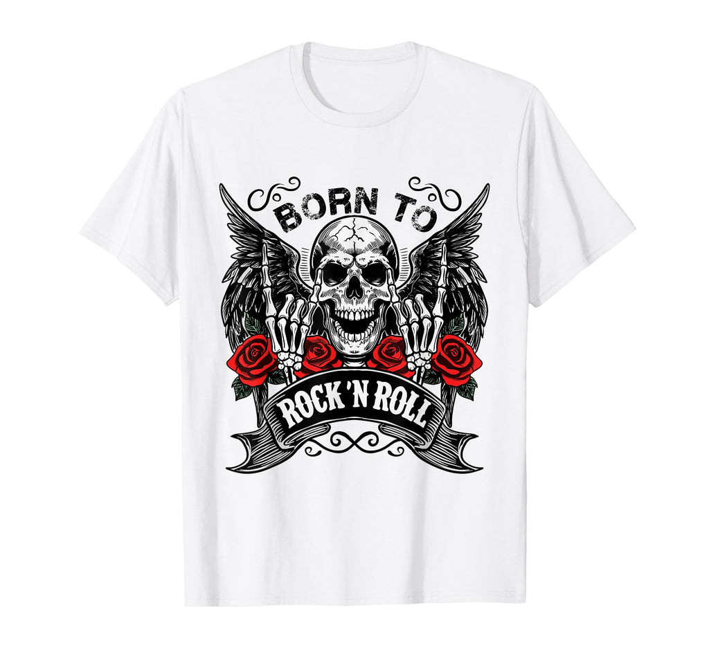Born To Rock Lets Rock Rock Roll Rock T-Shirt - Graphic Print for Adults - T-Shirt, Sweatshirt, Hoodie