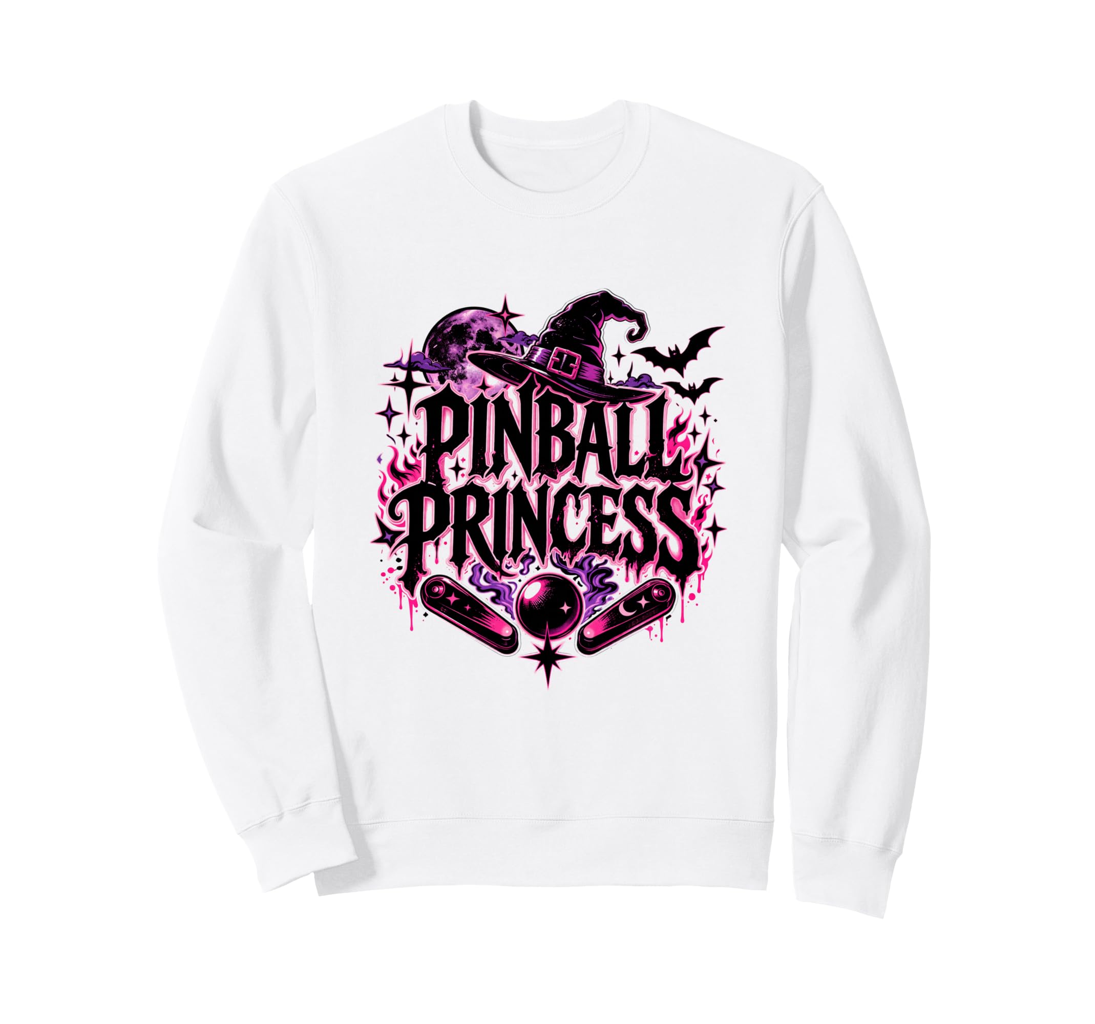 Pinball Princess Machines Funny Sweatshirt - Minimalist Print Men Women - T-Shirt, Sweatshirt, Hoodie