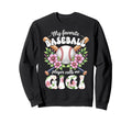 Floral My Favorite Baseball Player Sweatshirt - Trendy Graphic Men Women - T-Shirt, Sweatshirt, Hoodie