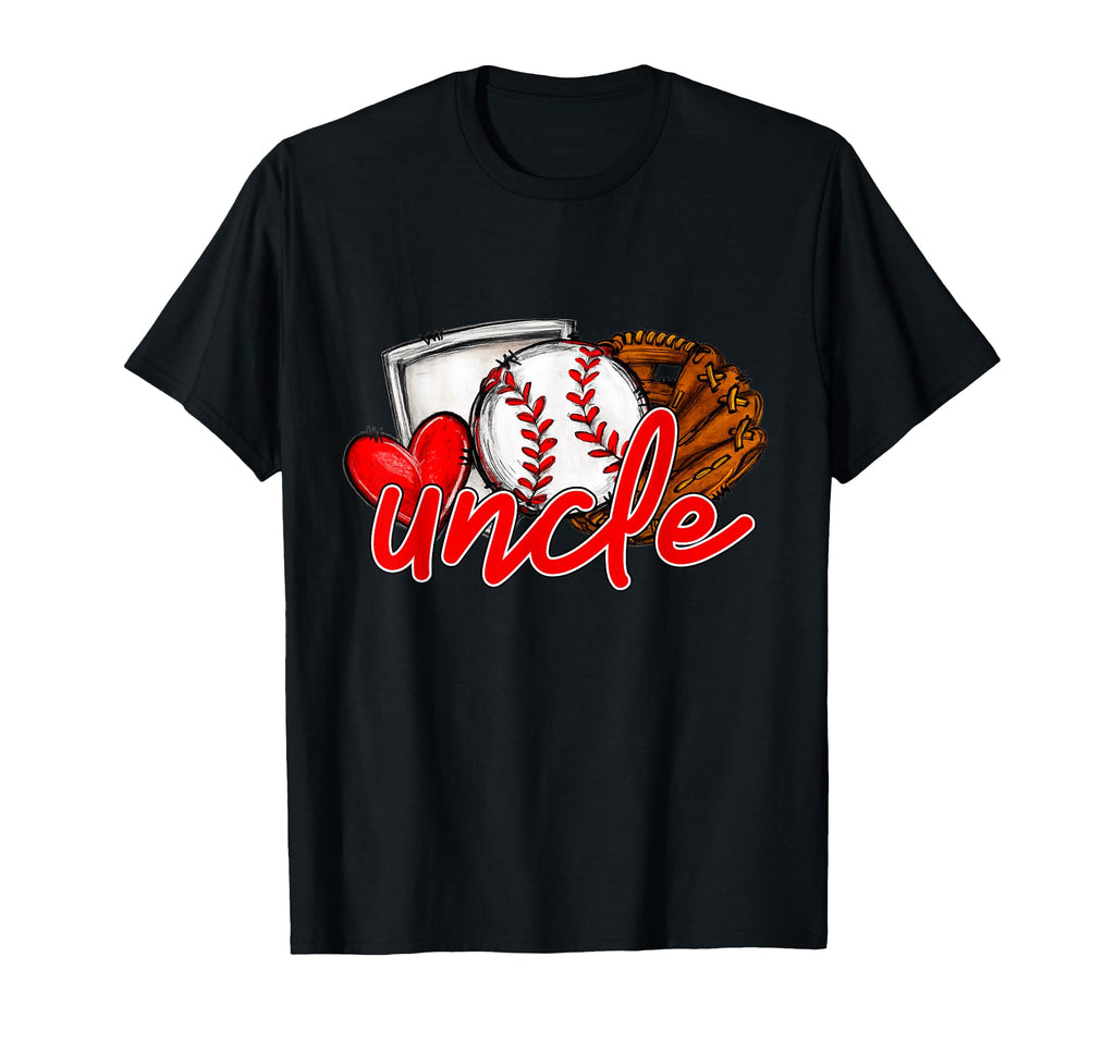 Baseball Uncle Family Matching T-Shirt - Minimalist Print for Adults - T-Shirt, Sweatshirt, Hoodie