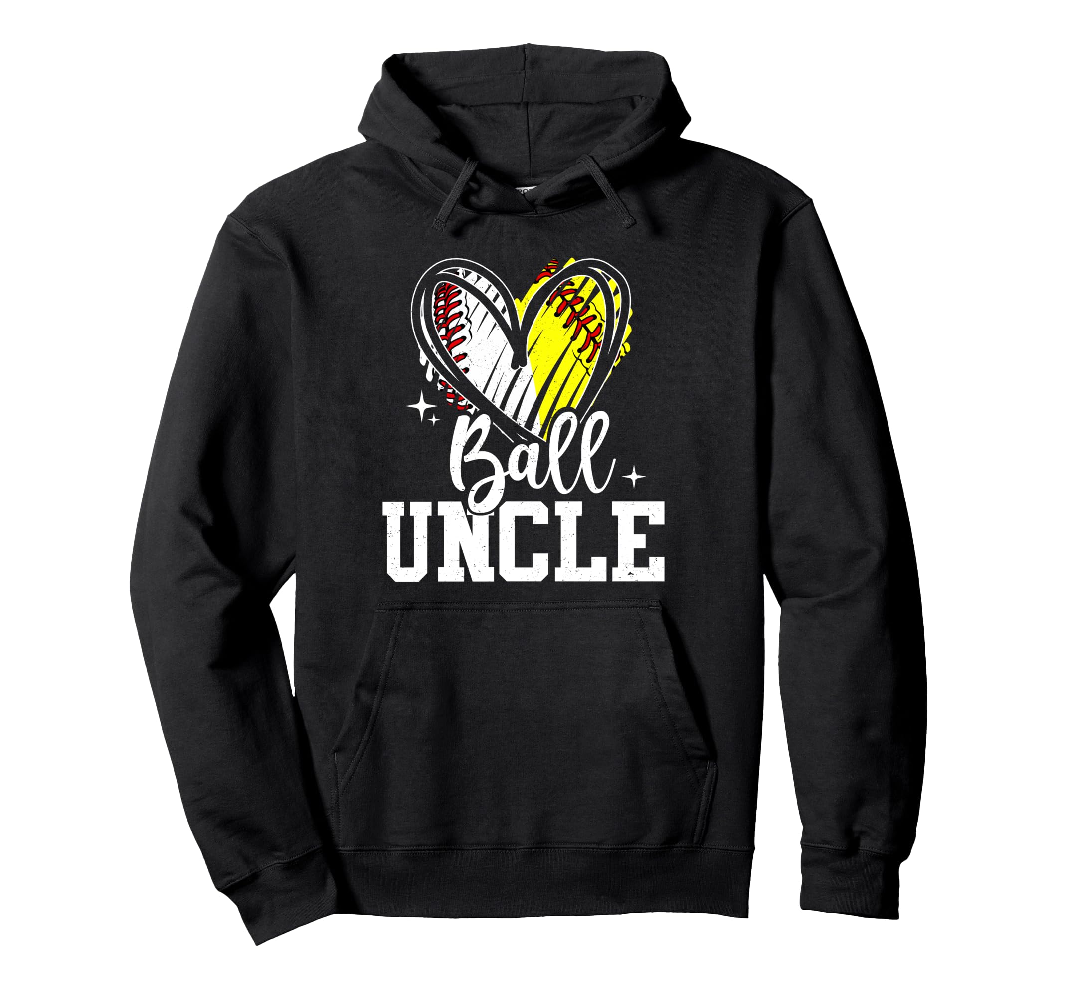 Ball Uncle Softball Baseball Uncle Hoodie - Custom Art Print Unisex - T-Shirt, Sweatshirt, Hoodie
