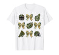 Camo Football Coquette Bow Football Mom T-Shirt - Streetwear Style Unisex - T-Shirt, Sweatshirt, Hoodie