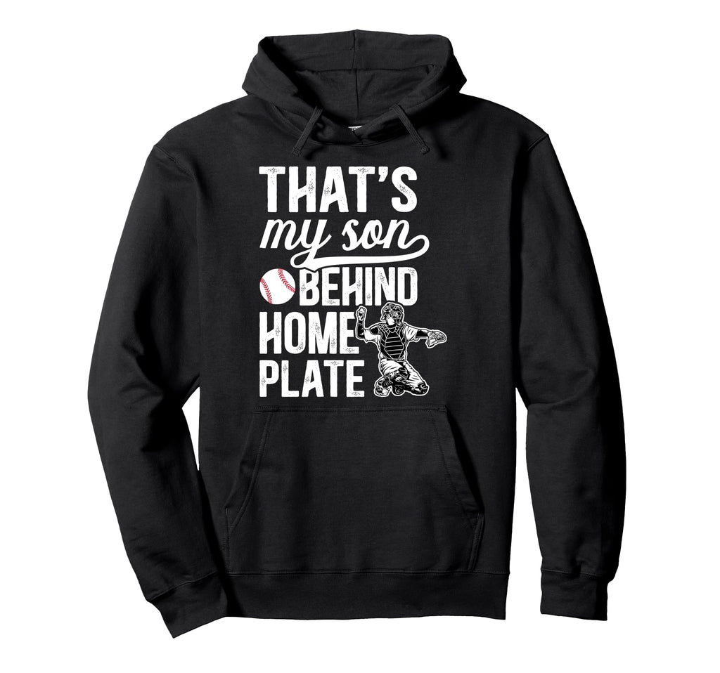 Thats My Son Baseball Catcher Mom Hoodie - Custom Art Print Men Women - T-Shirt, Sweatshirt, Hoodie