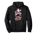 Santas Silent Night Fever Disco Funky Hoodie - Aesthetic Graphic Unisex - T-Shirt, Sweatshirt, Hoodie