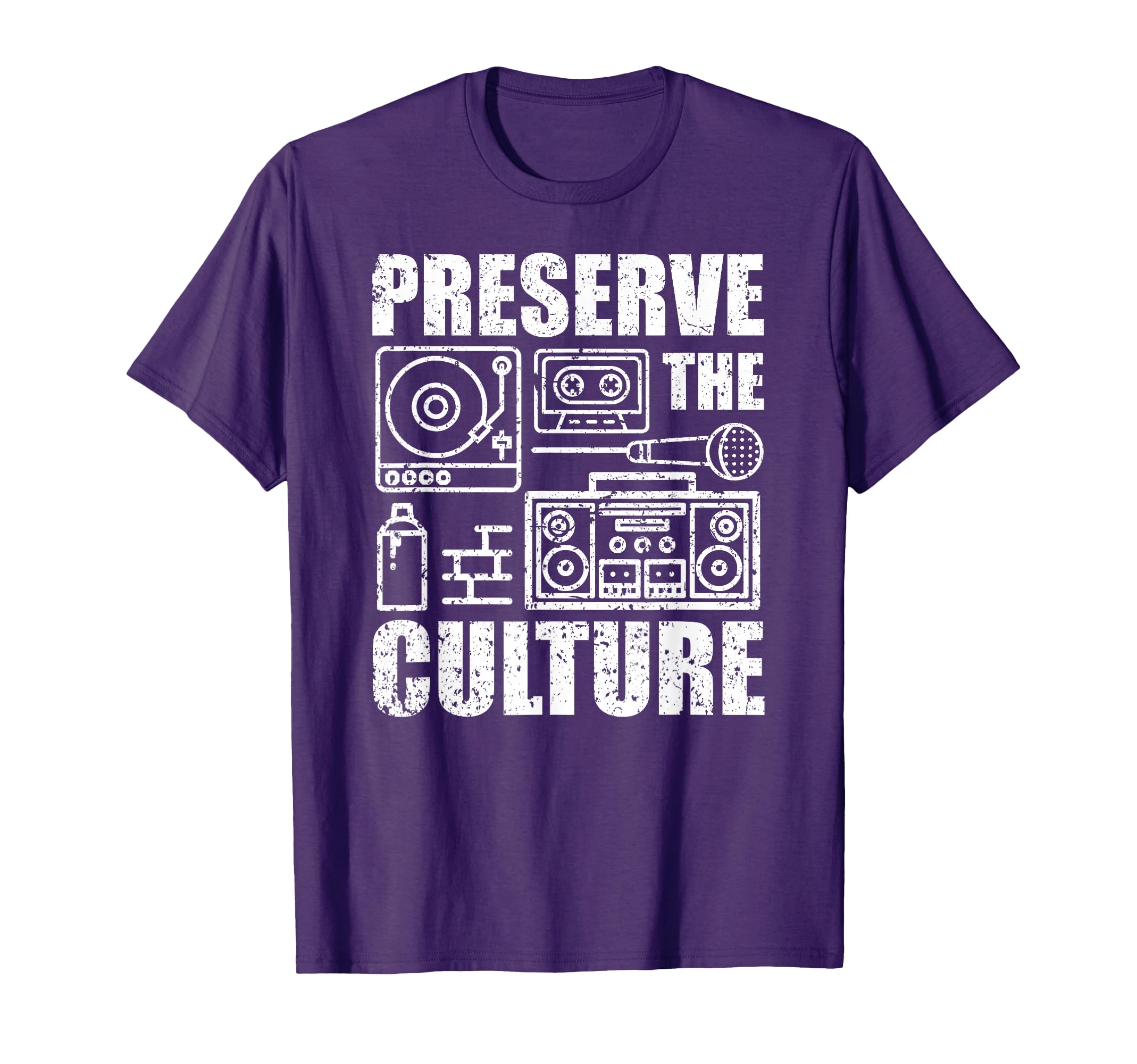 Preserve Culture Old School Hip Hop T-Shirt - Custom Art Print for Adults - T-Shirt, Sweatshirt, Hoodie