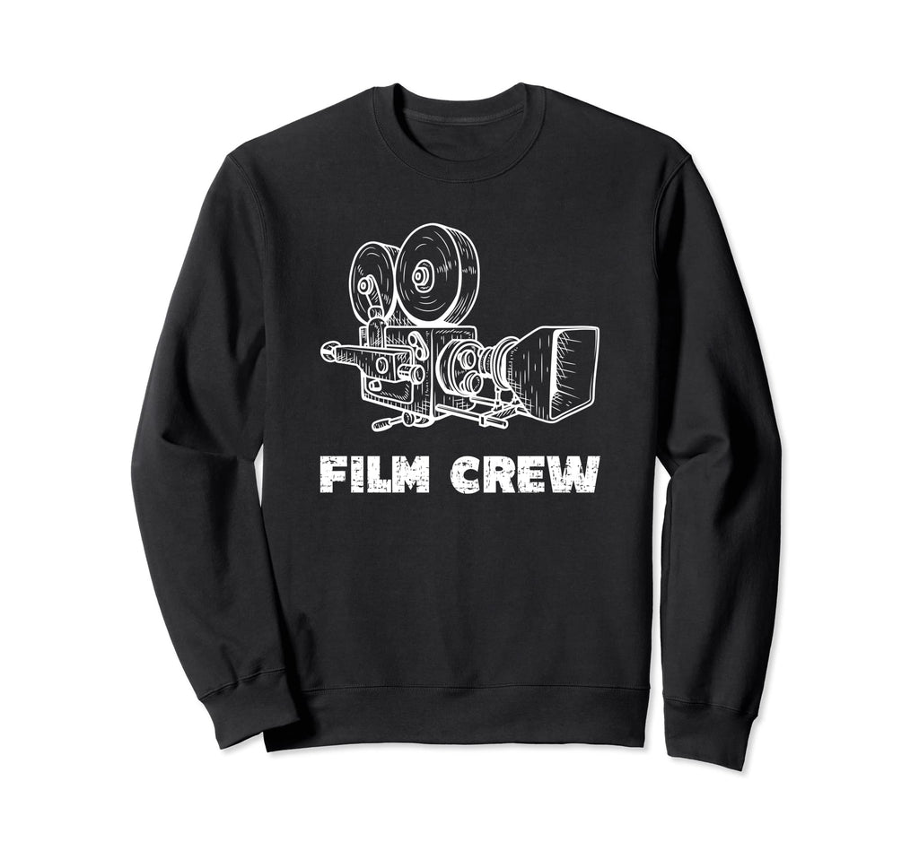 Movie Camera Line Art Sweatshirt - Unique Graphic for Adults - T-Shirt, Sweatshirt, Hoodie