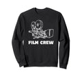 Movie Camera Line Art Sweatshirt - Unique Graphic for Adults - T-Shirt, Sweatshirt, Hoodie