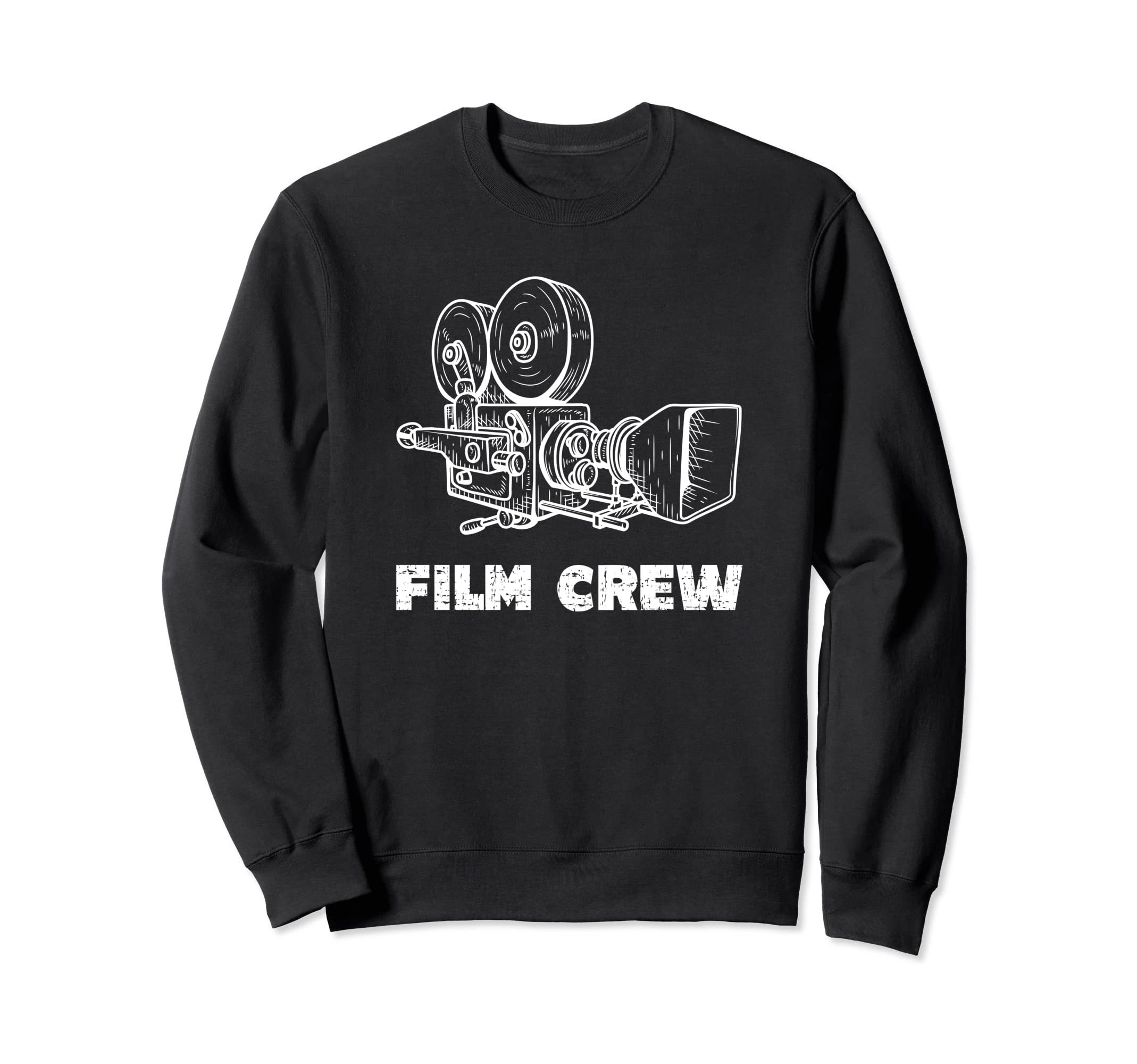 Movie Camera Line Art Sweatshirt - Unique Graphic for Adults - T-Shirt, Sweatshirt, Hoodie