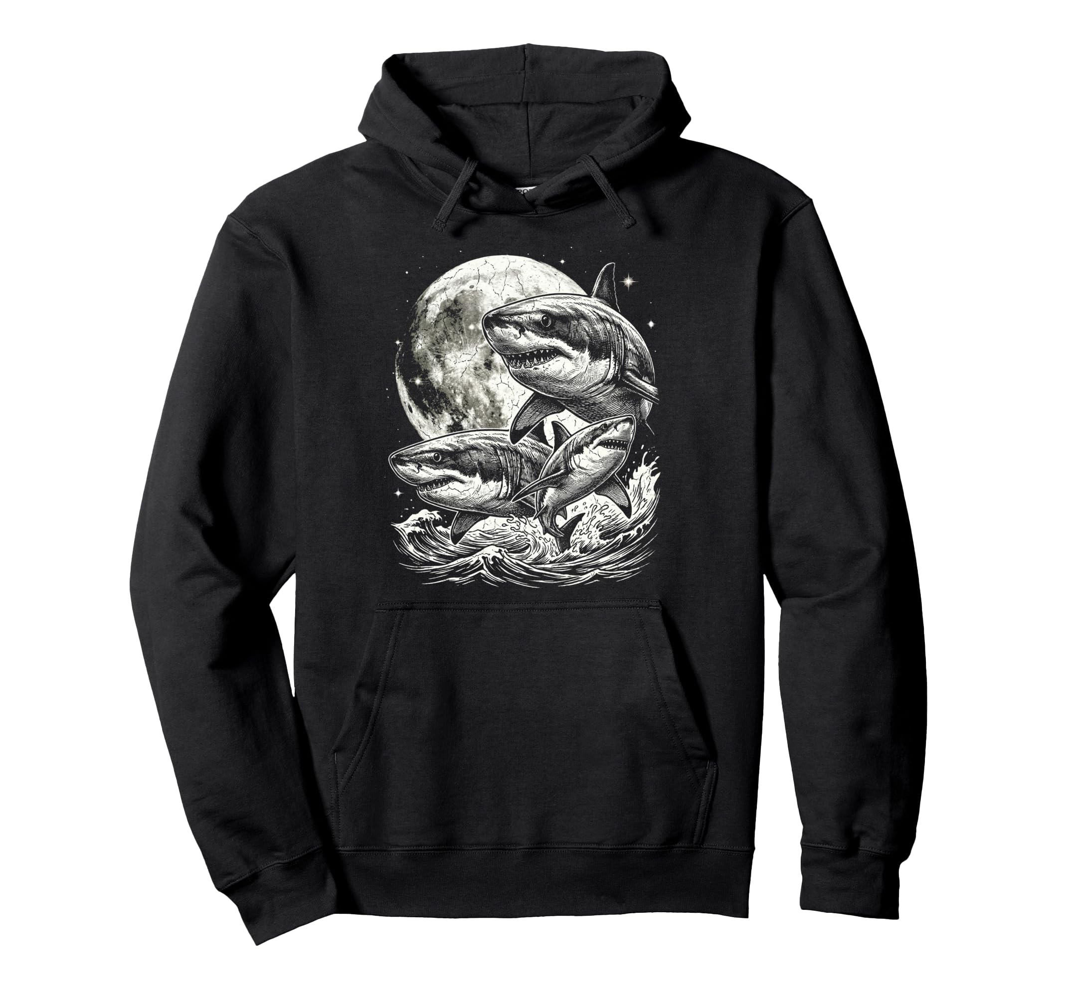 Shark 90S Aesthetic Y2K Shark Hoodie - Streetwear Style Unisex - T-Shirt, Sweatshirt, Hoodie
