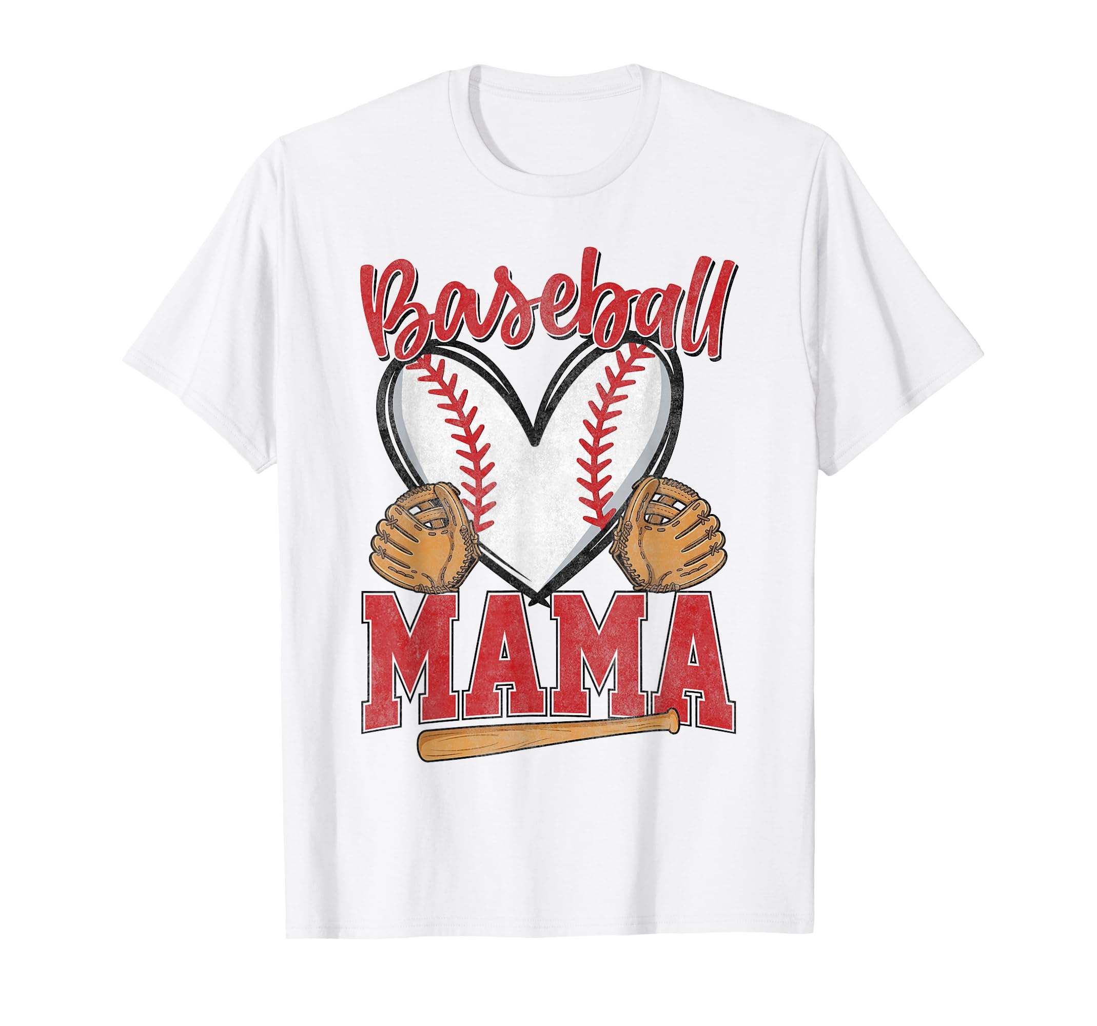 Baseball Mama Baseball Player Mother T-Shirt - Graphic Print for Adults - T-Shirt, Sweatshirt, Hoodie