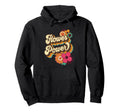 Flower Power 60S 70S Hippie Groovy Hoodie - Custom Art Print for Adults - T-Shirt, Sweatshirt, Hoodie