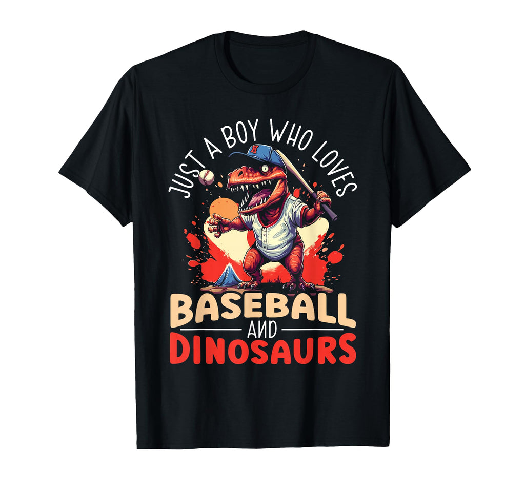 Baseball Dinsoaur Sport Lover T-Shirt - Casual Everyday Wear for Adults - T-Shirt, Sweatshirt, Hoodie