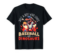 Baseball Dinsoaur Sport Lover T-Shirt - Casual Everyday Wear for Adults - T-Shirt, Sweatshirt, Hoodie
