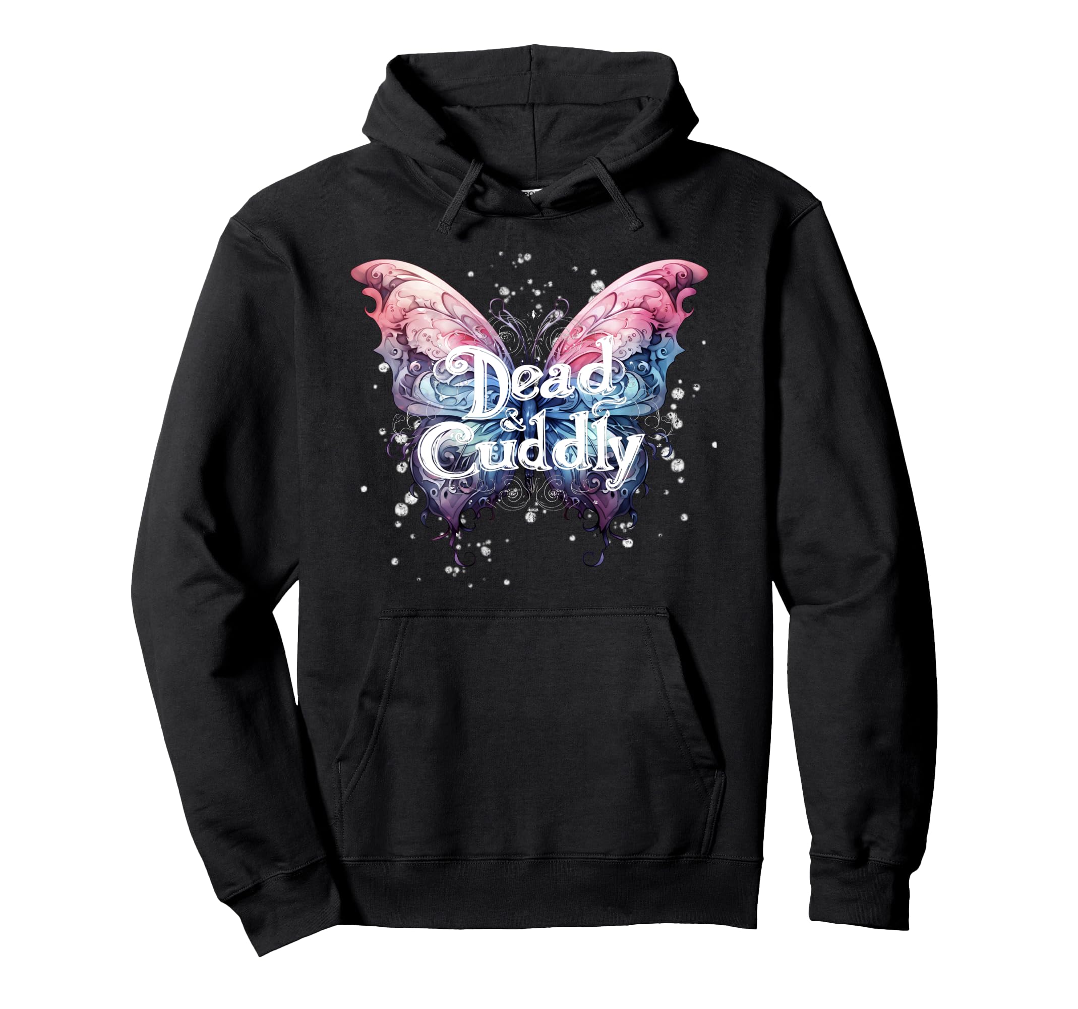 Dead And Cuddly Gothic Alt Grunge Hoodie - Fun Novelty Design Men Women - T-Shirt, Sweatshirt, Hoodie