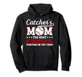 Catchers Mom Baseball Catcher Mom Hoodie - Aesthetic Graphic Unisex - T-Shirt, Sweatshirt, Hoodie