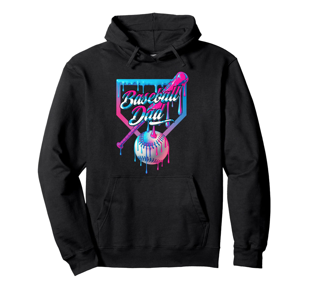 Funny Dad Dada Fathers Day Baseball Ice Hoodie - Trendy Graphic Men Women - T-Shirt, Sweatshirt, Hoodie