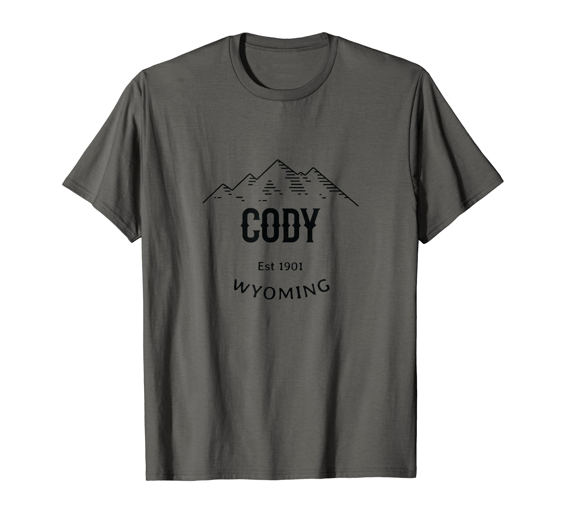 Cody Wyoming Rocky Mountains Novelty Art T-Shirt - Novelty Apparel Unisex - T-Shirt, Sweatshirt, Hoodie