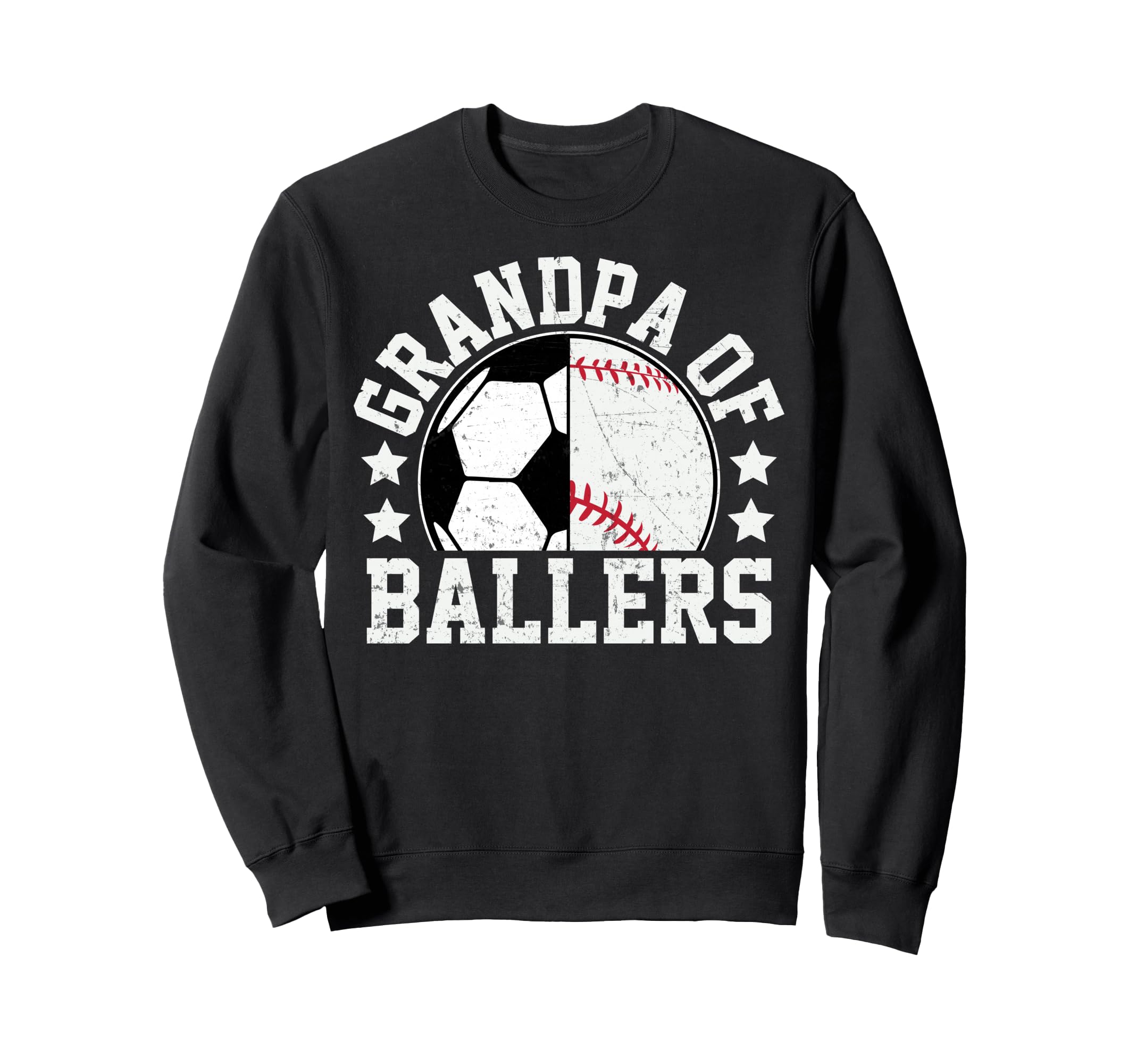 Grandpa Ballers Soccer Sweatshirt - Casual Everyday Wear for Adults - T-Shirt, Sweatshirt, Hoodie