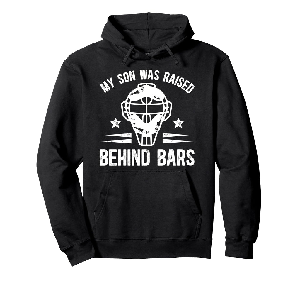 Baseball Catcher Dad Funny Dad Hoodie - Casual Everyday Wear Men Women - T-Shirt, Sweatshirt, Hoodie