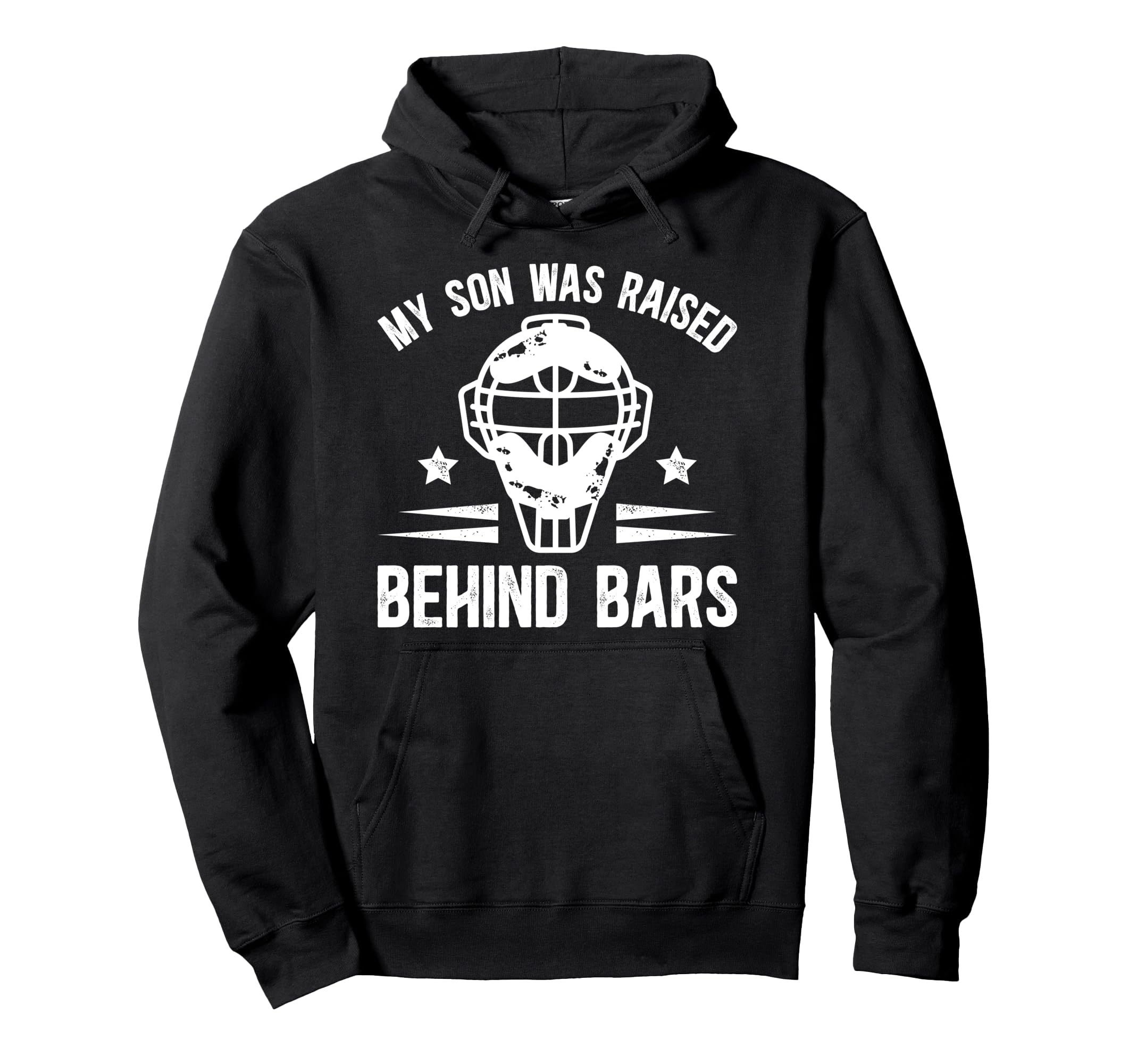 Baseball Catcher Dad Funny Dad Hoodie - Casual Everyday Wear Men Women - T-Shirt, Sweatshirt, Hoodie
