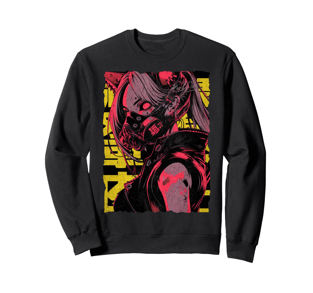 Japan Streetwear Cyberpunk Y2K Sweatshirt - Novelty Apparel for Adults - T-Shirt, Sweatshirt, Hoodie