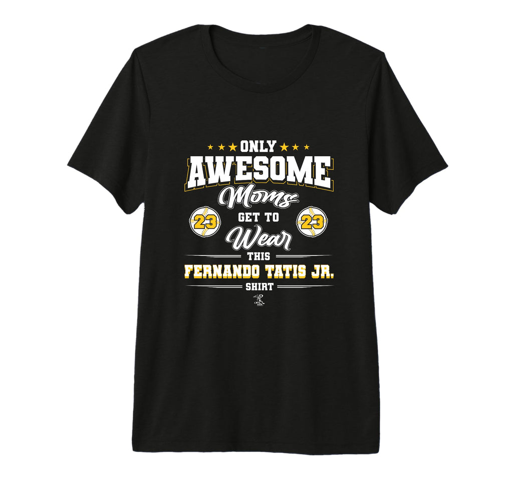 Fernando Tatis Jr Awesome Moms Tri Blend T-Shirt - Minimalist Print Unisex - T-Shirt, Sweatshirt, Hoodie
