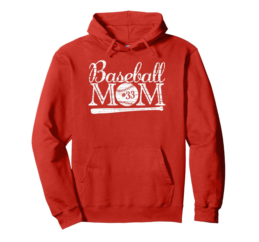 Baseball 33 Jersey Mom Favorite Hoodie - Fun Novelty Design Men Women - T-Shirt, Sweatshirt, Hoodie