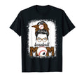 Baseball Mom Messy Bun Leopard Mothers T-Shirt - Graphic Print for Adults - T-Shirt, Sweatshirt, Hoodie