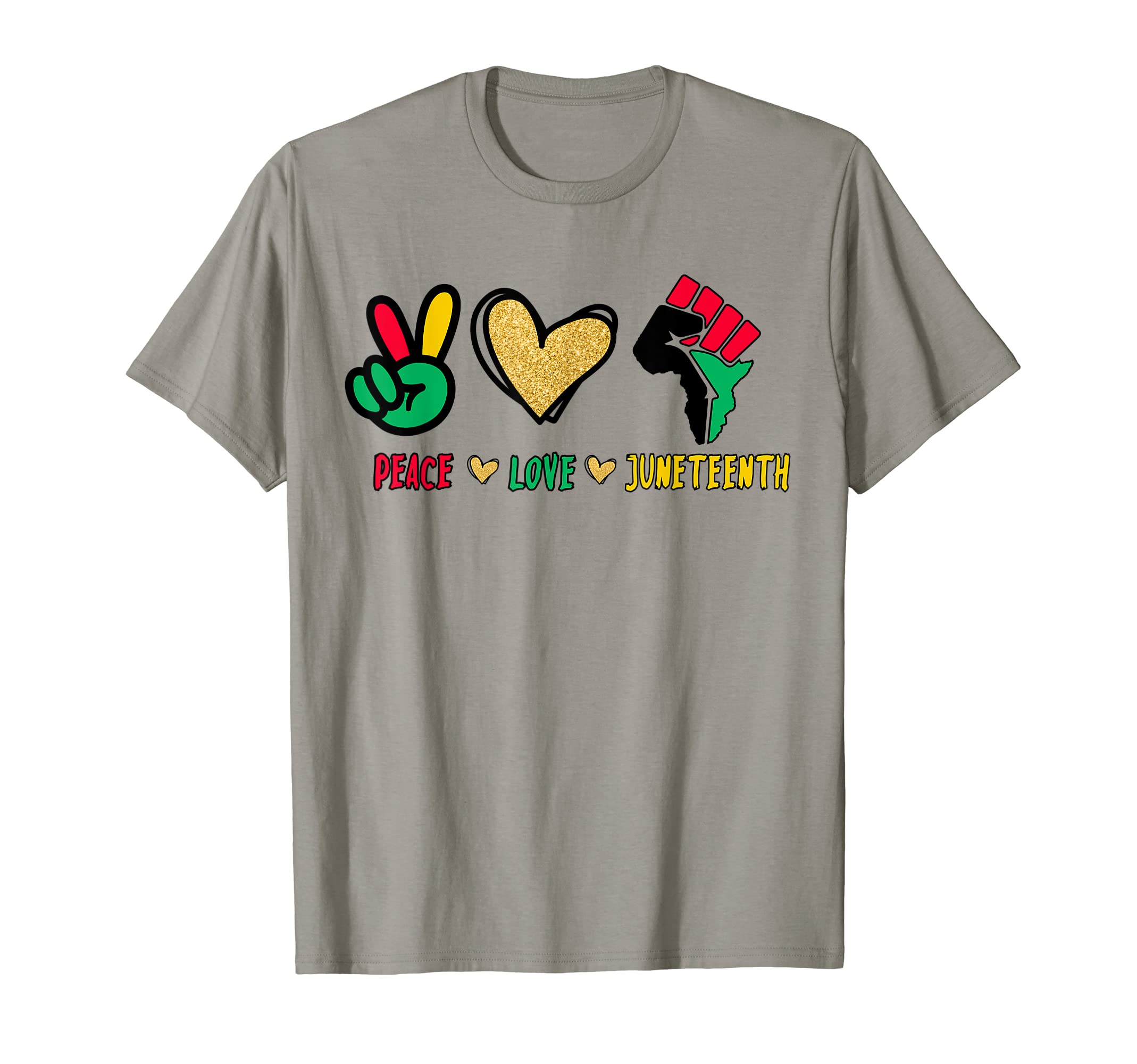 Juneteenth Peace Love Black Pride T-Shirt - Trendy Graphic Unisex - T-Shirt, Sweatshirt, Hoodie