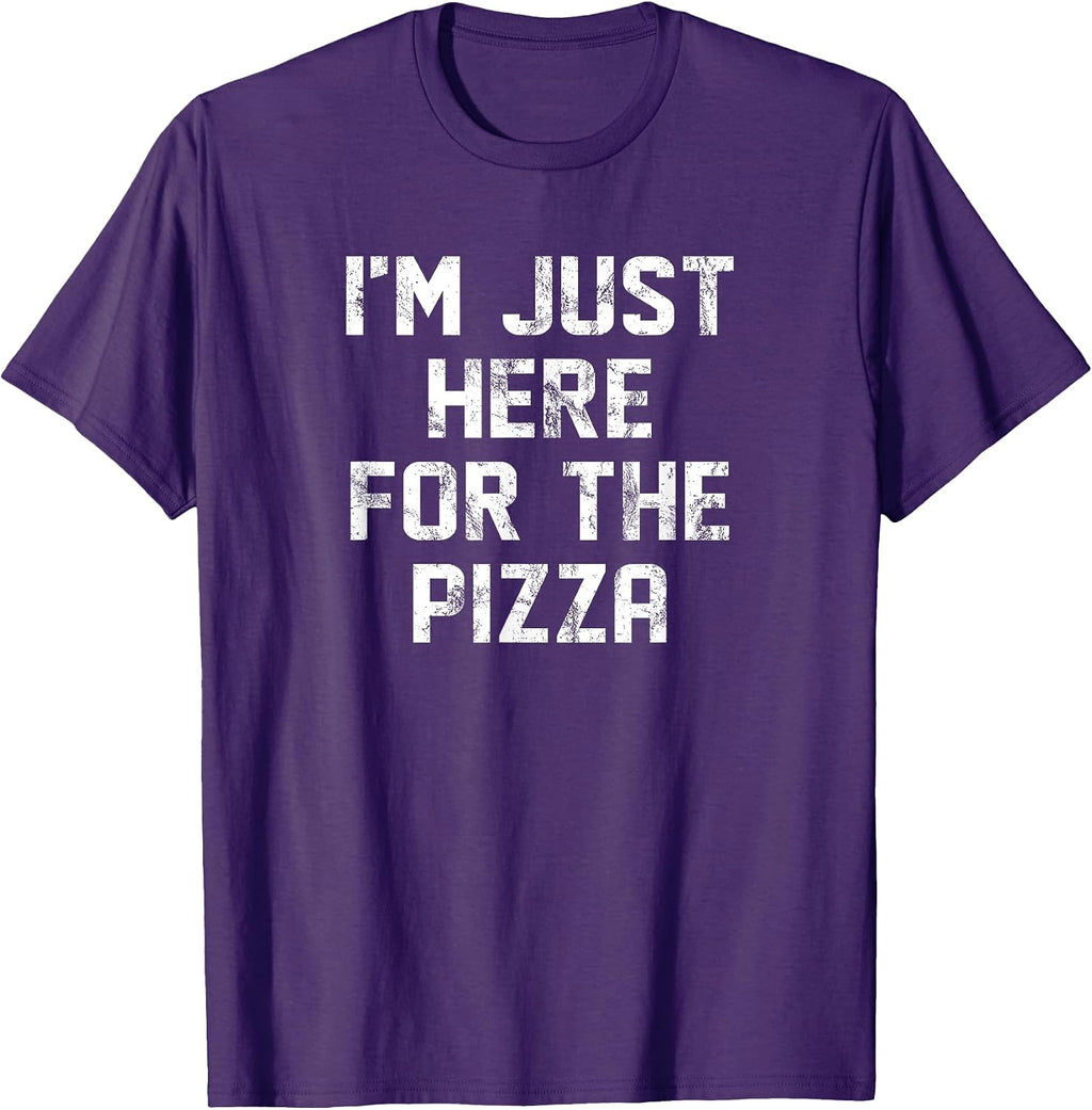 Just Here For The Pizza - Adult & Kids T-Shirts, Sweatshirts & Hoodies apparel design preview 1