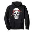 Hiphop Skull Red Do Rag Bandana Old Hoodie - Custom Art Print Unisex - T-Shirt, Sweatshirt, Hoodie
