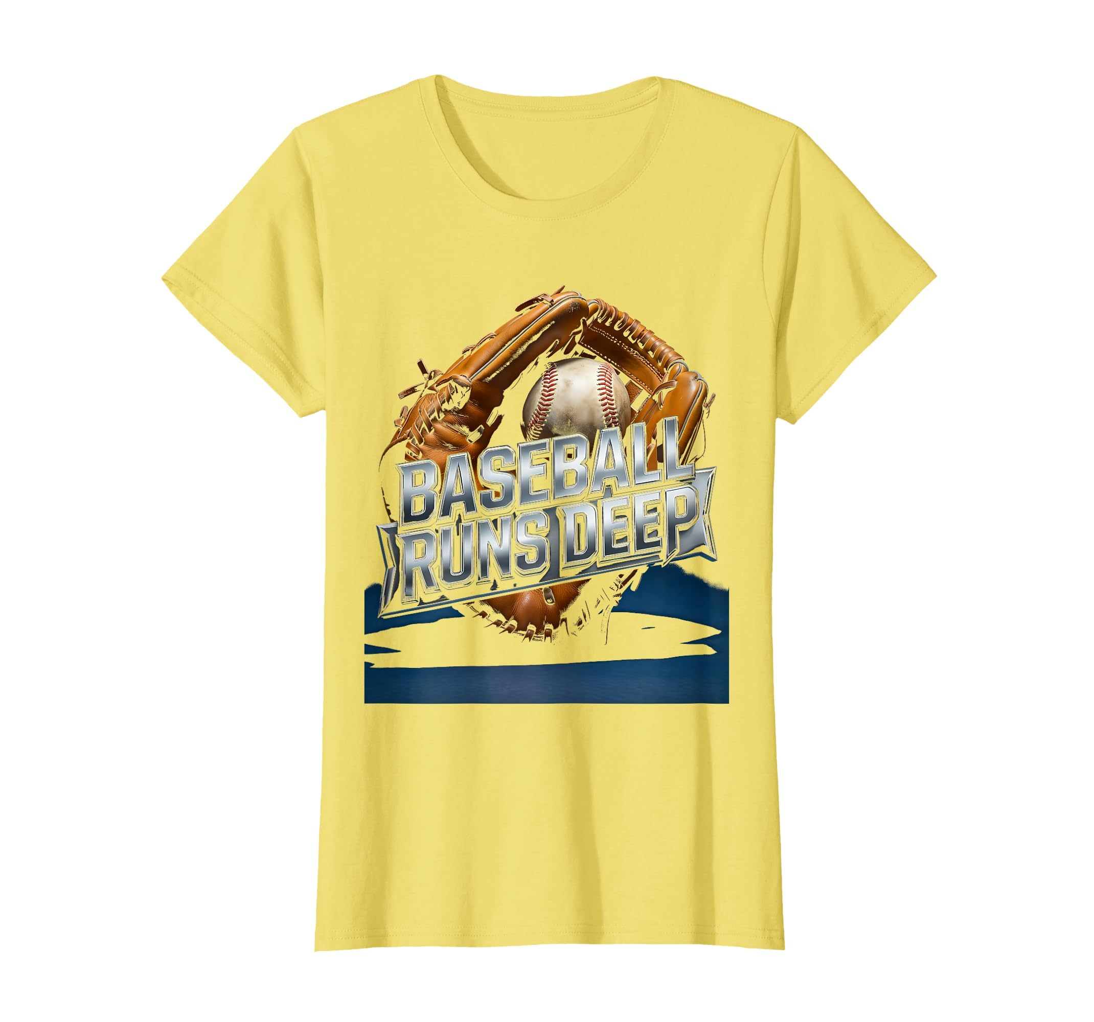 Baseball Runs Deep Proud Baseball Dad T-Shirt - Fun Novelty Design Unisex - T-Shirt, Sweatshirt, Hoodie