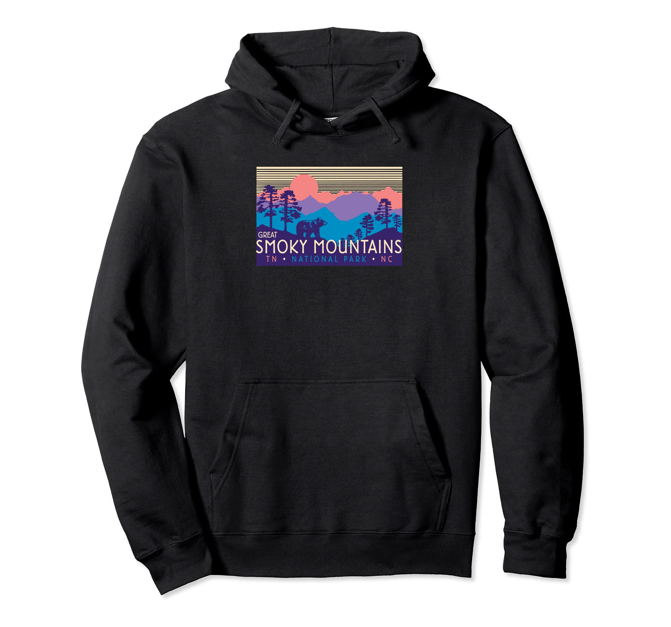 Great Smoky Mountains National Park Hoodie - Fun Novelty Design Men Women - T-Shirt, Sweatshirt, Hoodie