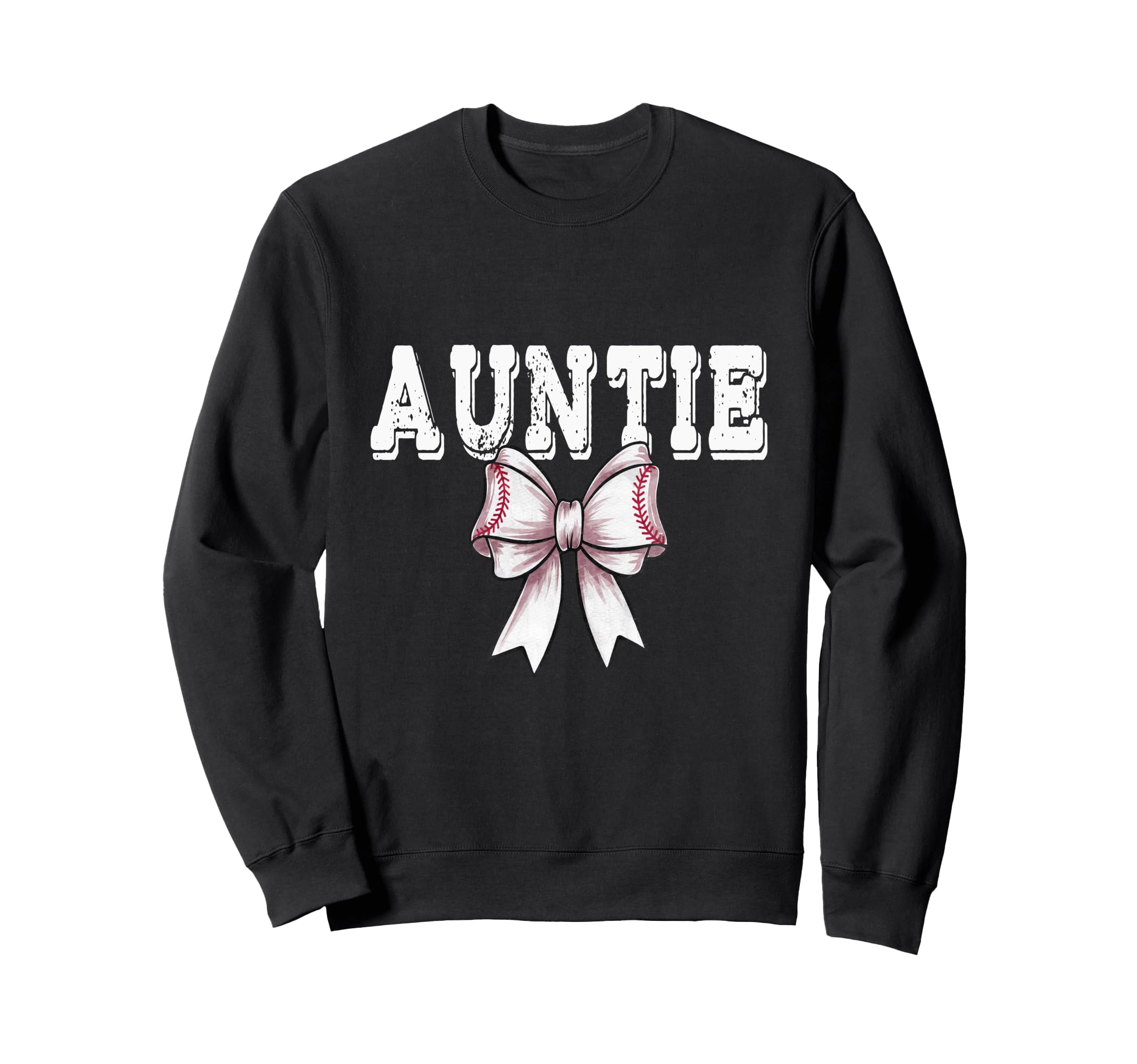 Coquette Baseball Bow Mom Sister Sweatshirt - Graphic Print for Adults - T-Shirt, Sweatshirt, Hoodie