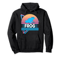 Frog Vaporwave Aesthetic Hoodie - Graphic Print Unisex - T-Shirt, Sweatshirt, Hoodie