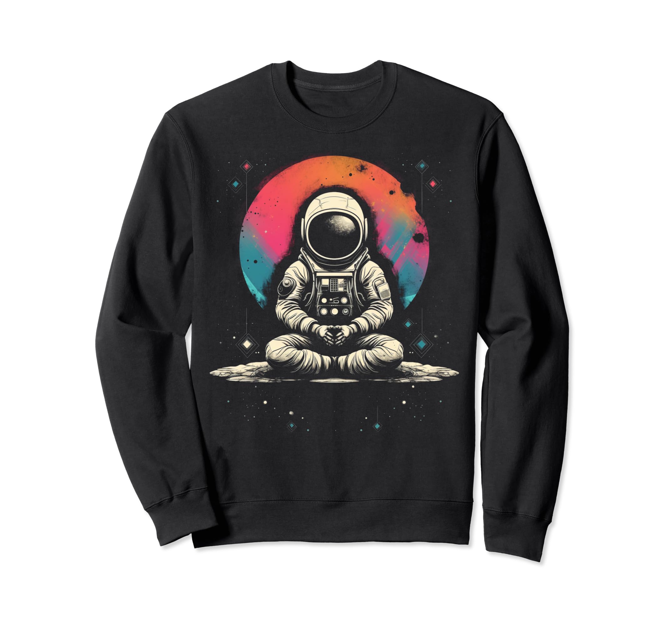 Astronaut Space Distressed 90S Grunge Sweatshirt - Graphic Print Unisex - T-Shirt, Sweatshirt, Hoodie